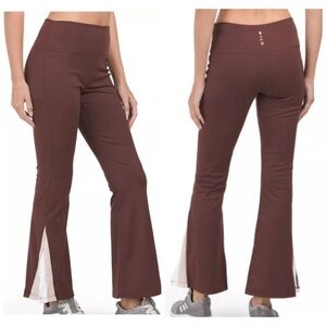 WILO THE LABEL Women's High Rise Split Flare Leg Athletic Pants Women Medium